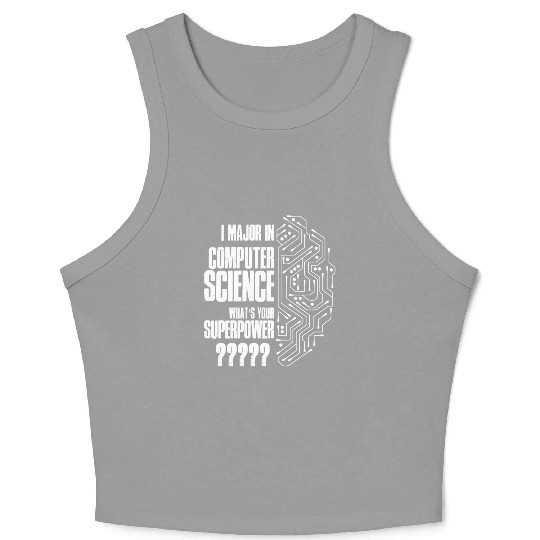 I Major In Computer Science Crop Tank Top
