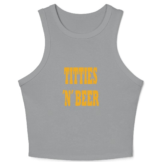 TITTIES N BEER Crop Tank Top