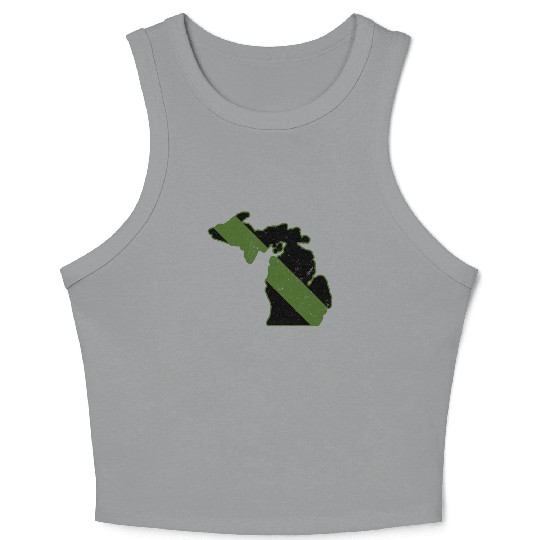 Game Warden CBP Michigan Border Patrol Park Ranger Crop Tank Top