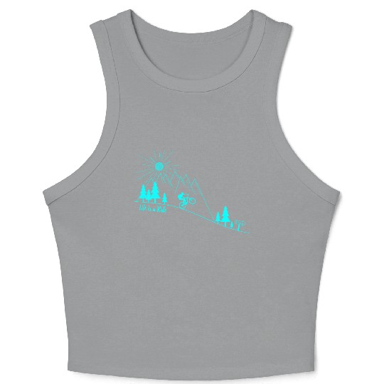 cycling mountain bike Crop Tank Top
