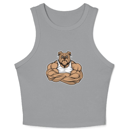 Dog Canine Pet Bulldog Pitbull Doberman Pug Gift I Crop Tank Top