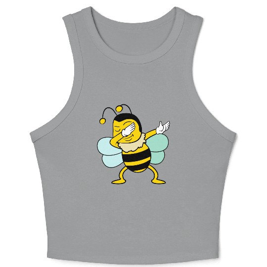 Dabbing Dab Bee Crop Tank Top