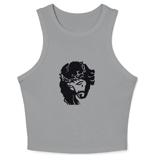 JESUS CROWN OF THORNS Crop Tank Top