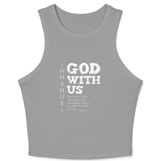 Immanuel, God with us Crop Tank Top