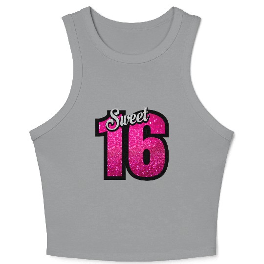 sweet sixteen birthday Crop Tank Top