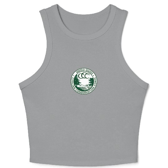Civilian Conservation Corps Crop Tank Top Vintage CCC 1940s America Gift Crop Tank Top