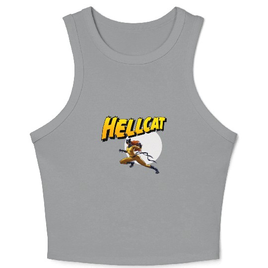 Mens Marvel Hell Cat Hella Cat Hellcat New cat Crop Tank Top