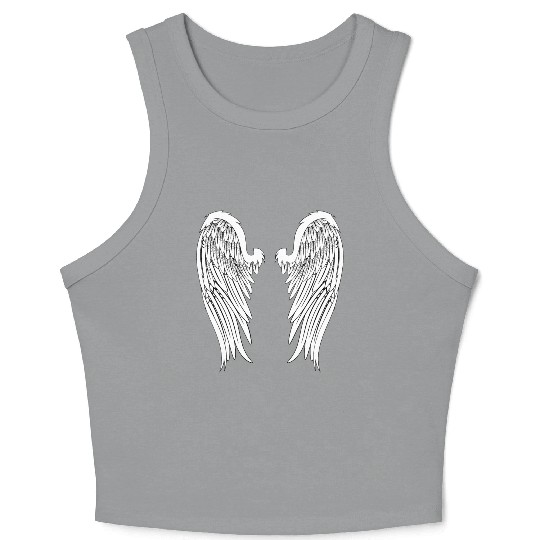 Angel Wings Crop Tank Top