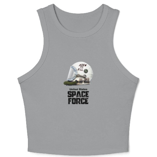 Born To Kill | Space Force Crop Tank Top