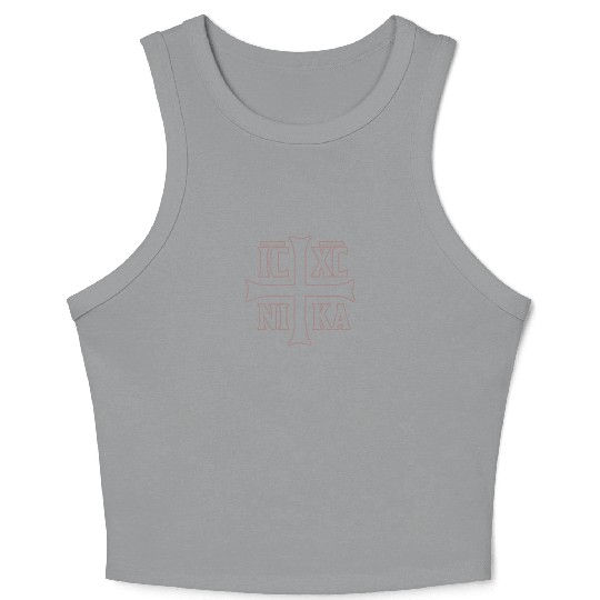 Orthodox Christogram IC XC NIKA Gift Crop Tank Top