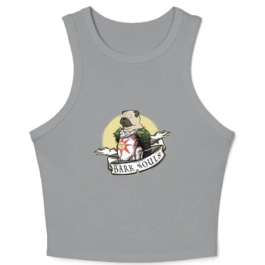 Bark Souls Crop Tank Top - Pug Solaire - Dark Souls