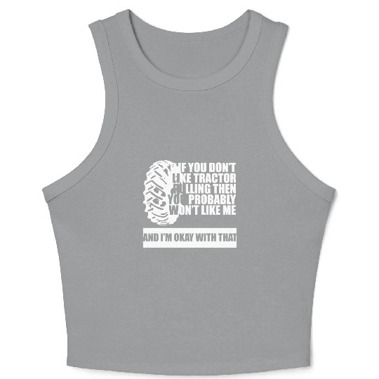 Tractor Pulling Farm Lover Crop Tank Top