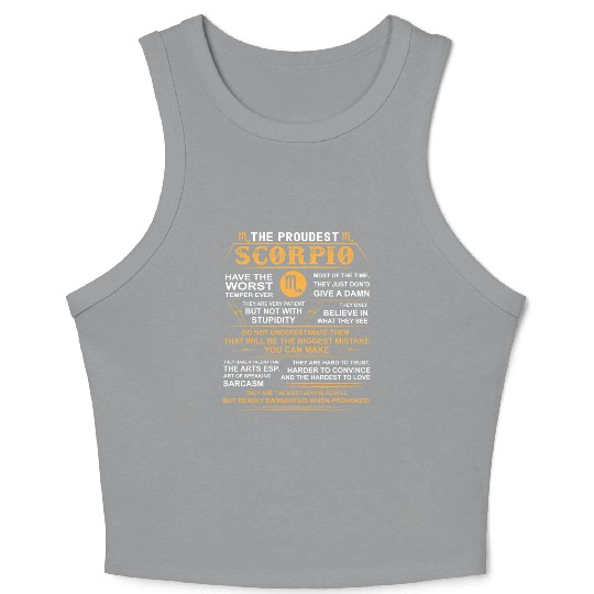 Scorpio zodiac Crop Tank Top