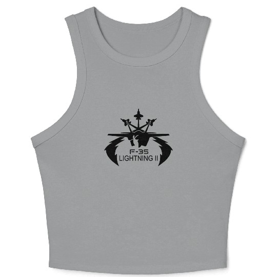 F 35 Lightning II Crop Tank Top