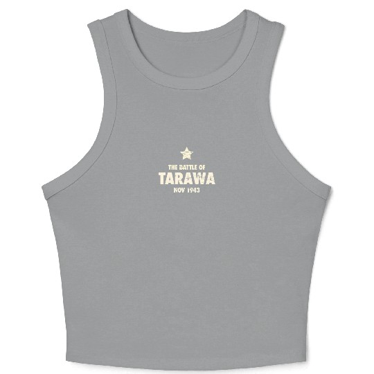 Battle Of Tarawa - World War 2 / WWII Crop Tank Top