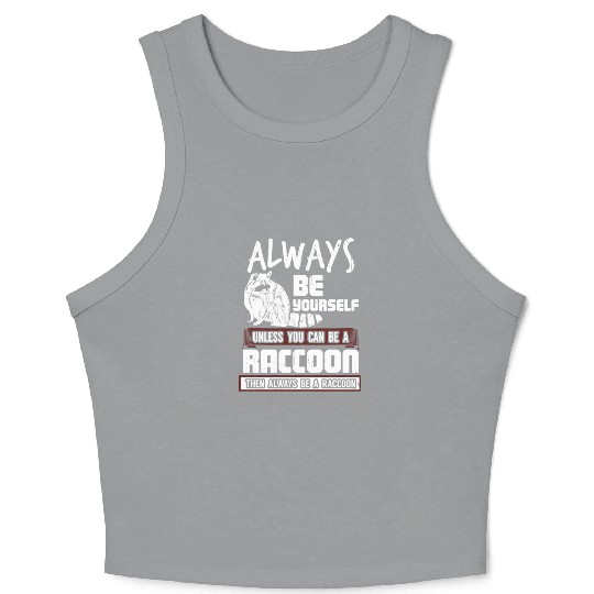 Raccoon Crop Tank Top