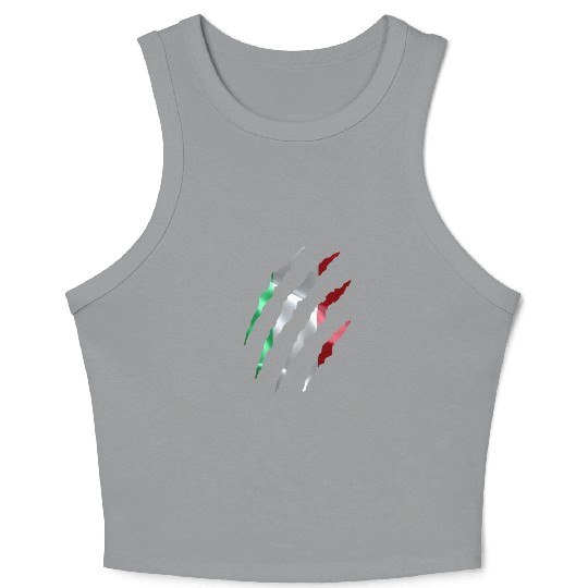 Italian Flag. Italy Crop Tank Top