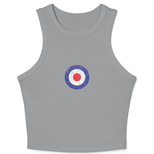 Royal Air Force World War II Spitfire Logo Retro Crop Tank Top