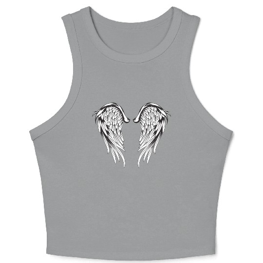 Angel Wings Crop Tank Top