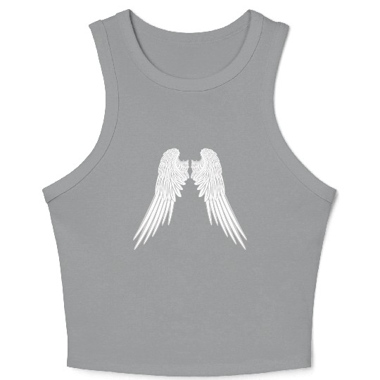 Angel Wings Crop Tank Top