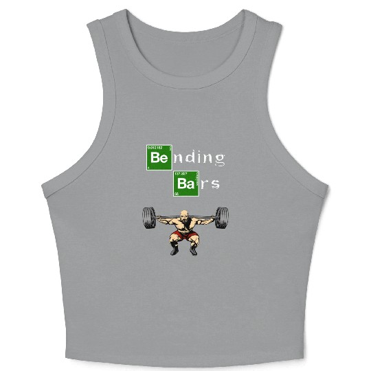 Bending Bars Walter White Gym Motivation Crop Tank Top