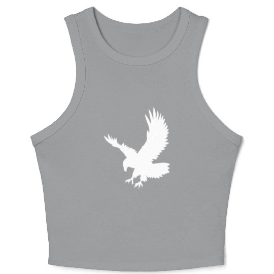 Eagle Catching Its Prey Crop Tank Top