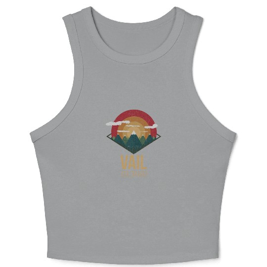 Snowboard Vail Colorado Snowpark Ski Winter Gift Crop Tank Top