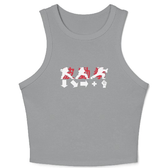 Hadouken Ryu Street Fighter 1 Crop Tank Top