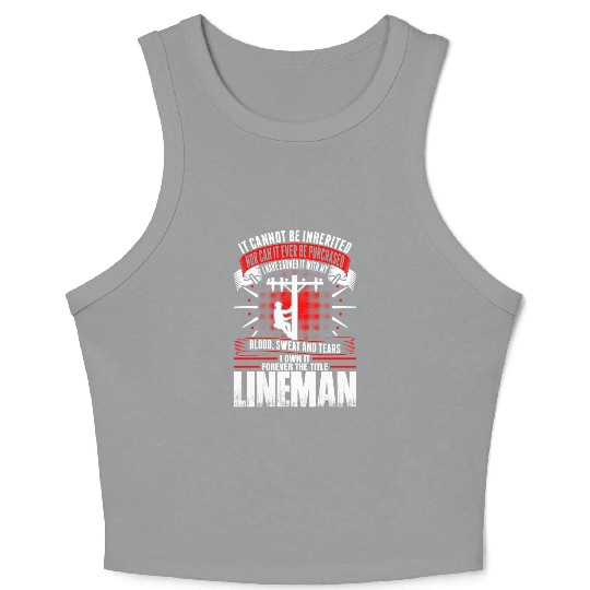 Forever The Title Lineman Crop Tank Top