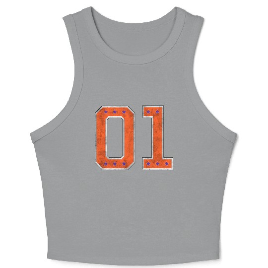 01 General Lee Style Crop Tank Top
