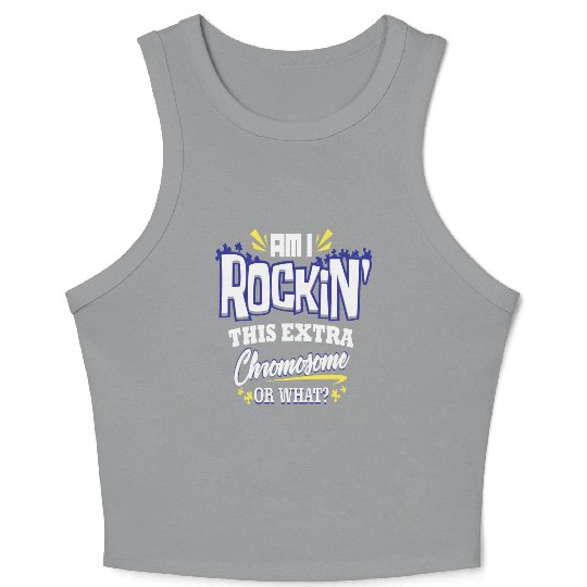 Down Syndrome Awareness Support Trisomy 21 Gift Crop Tank Top