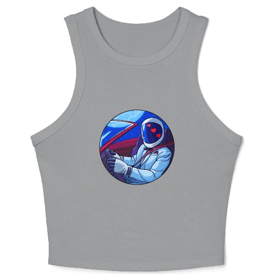 SpaceX Tesla Starman Crop Tank Top