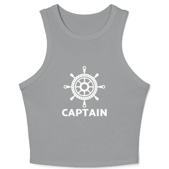 Yacht sailing sailboat ship sport boat sailor capt Crop Tank Top