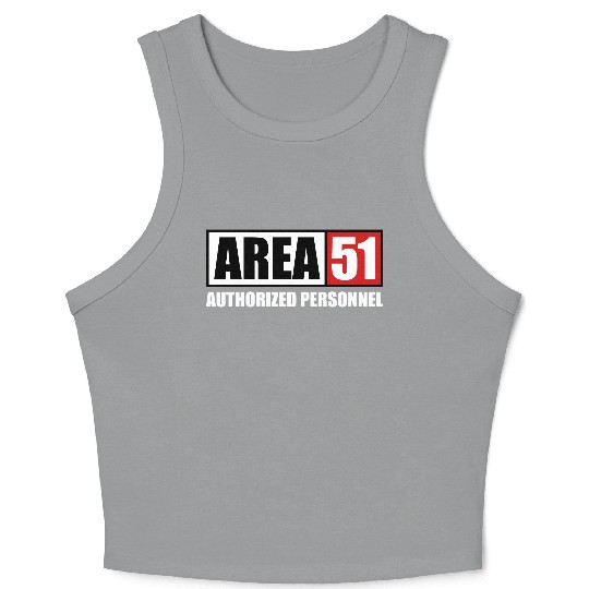AREA 51 - Panel Crop Tank Top
