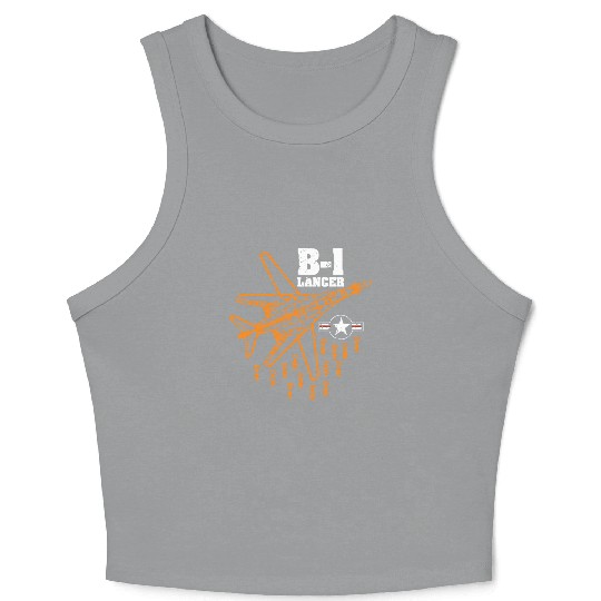 B-1 Lancer Air Force Bomber Crop Tank Top