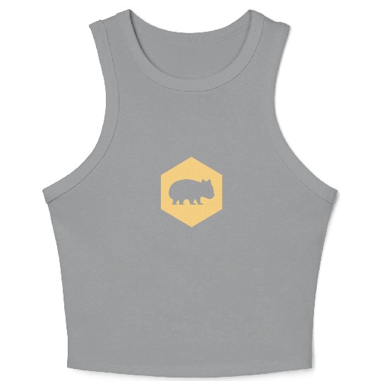 Wombat Australia Animal Welfare Wilderness Gift Crop Tank Top