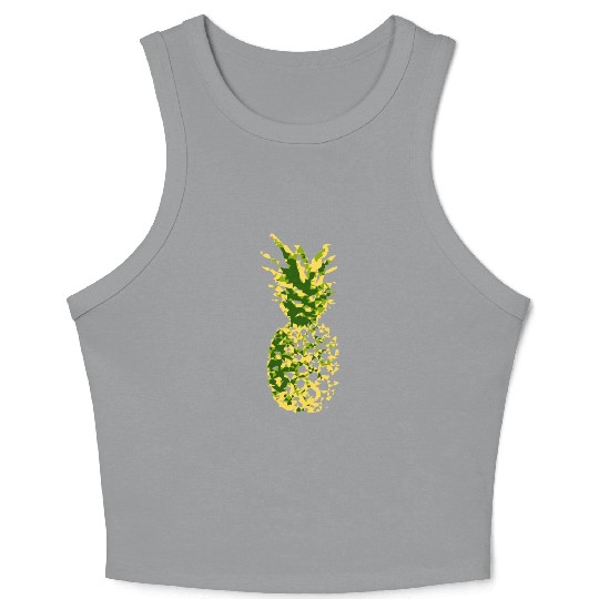 Ananas Pineapple Fruit summer 2reborn CUBE Crop Tank Top