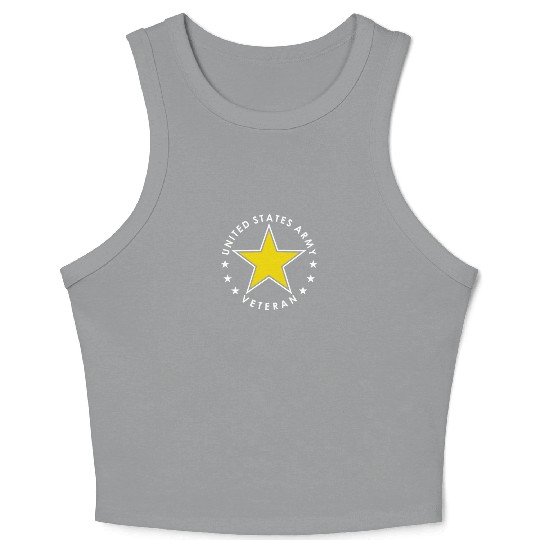 US Army Veteran Crop Tank Top