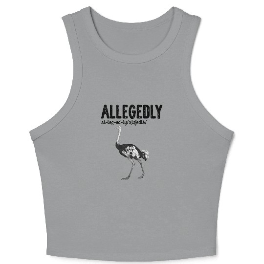 Letterkenny Allegedly English Teacher Gift Crop Tank Top