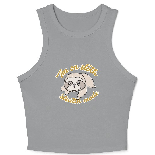 Sloth Crop Tank Top