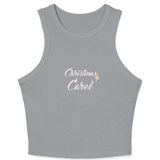 Christmas Carol with xmas decoration for Carols Crop Tank Top
