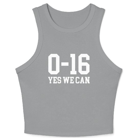 Detroit Lions 0 16 Yes We Can Crop Tank Top