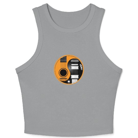 Guitar Ying Yang Crop Tank Top