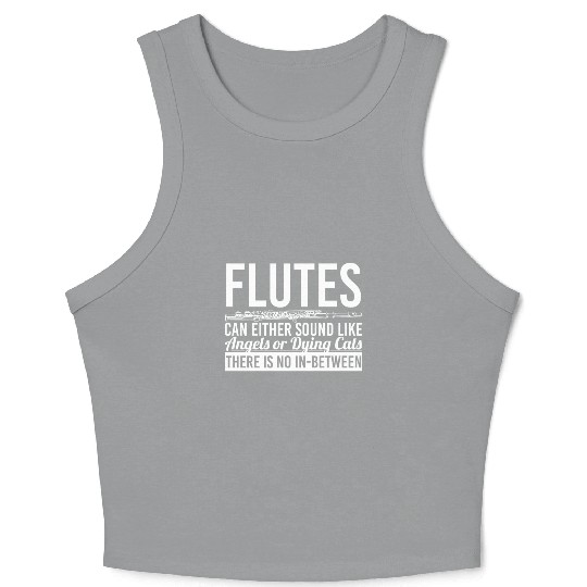 flute blowers Flute play daug Quote funny awesome Crop Tank Top