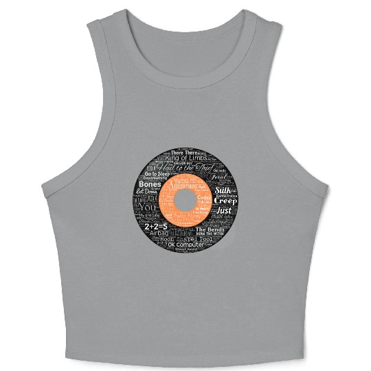 Radiohead Albums and Songs Crop Tank Top