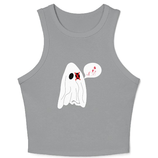 Ghost love Crop Tank Top
