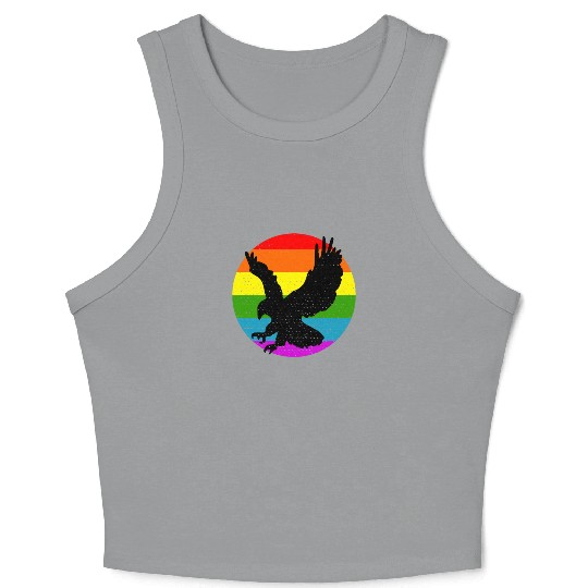 Rainbow Hawk Crop Tank Top