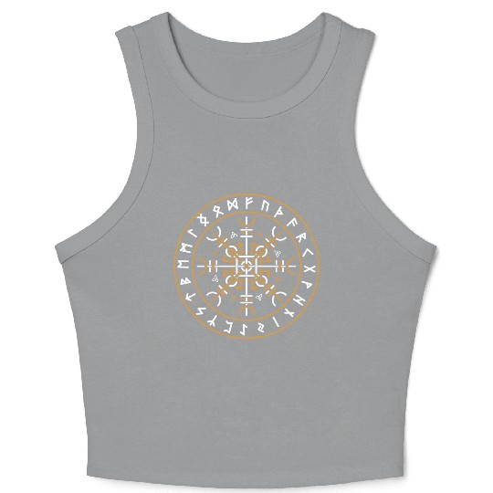 Viking Celtic Character Crop Tank Top