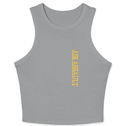 Distressed US Army Air Assault Crop Tank Top