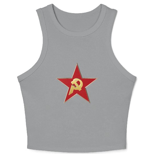 Hammer and sickle Crop Tank Top